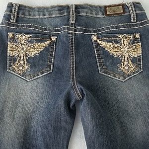 Earl Jeans Gorgeous Ornate Bling Bootcut Jeans 5
